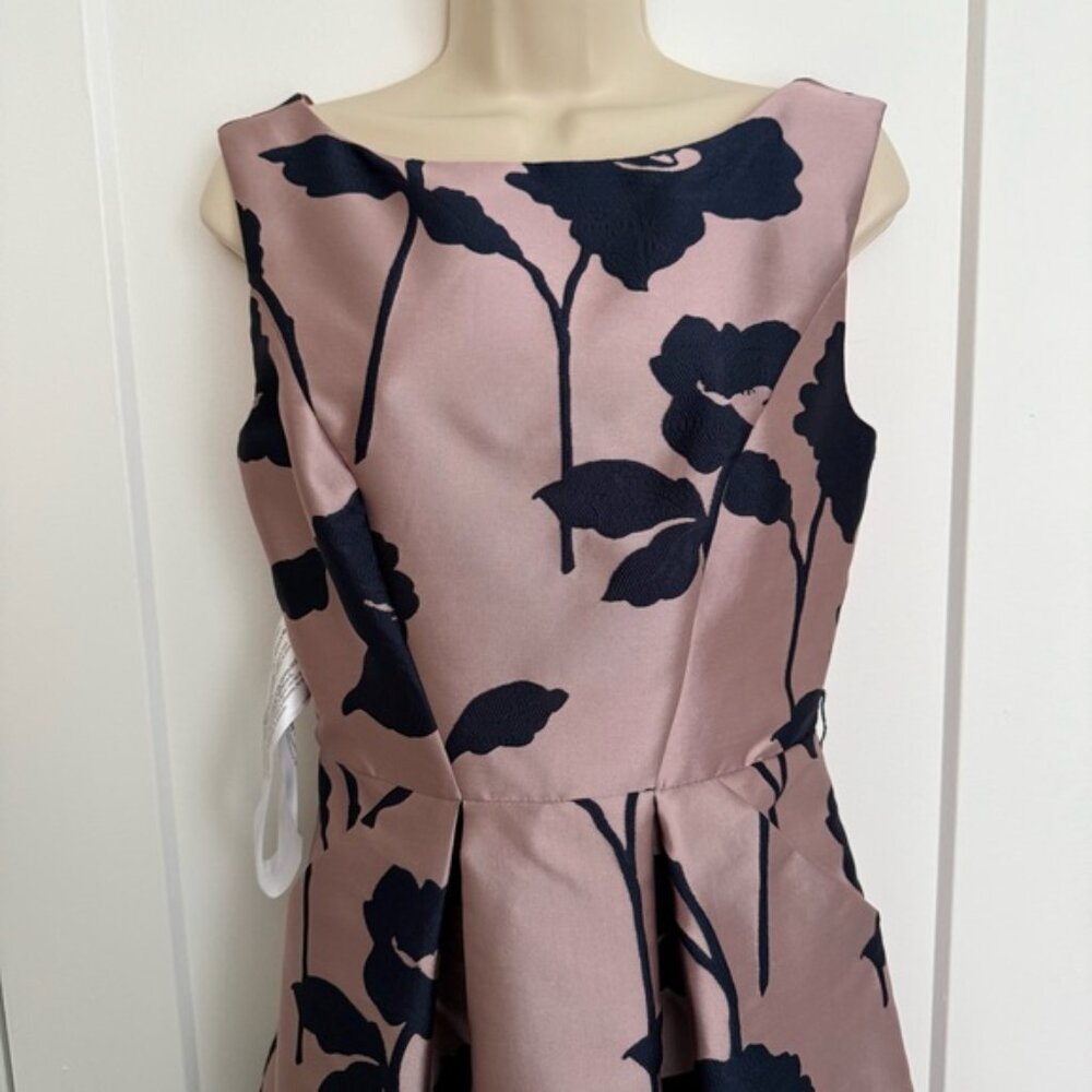 NWT - Kay Unger - Austin Bateau Gown - Woodrose/Midnight - Picture 4 of 15